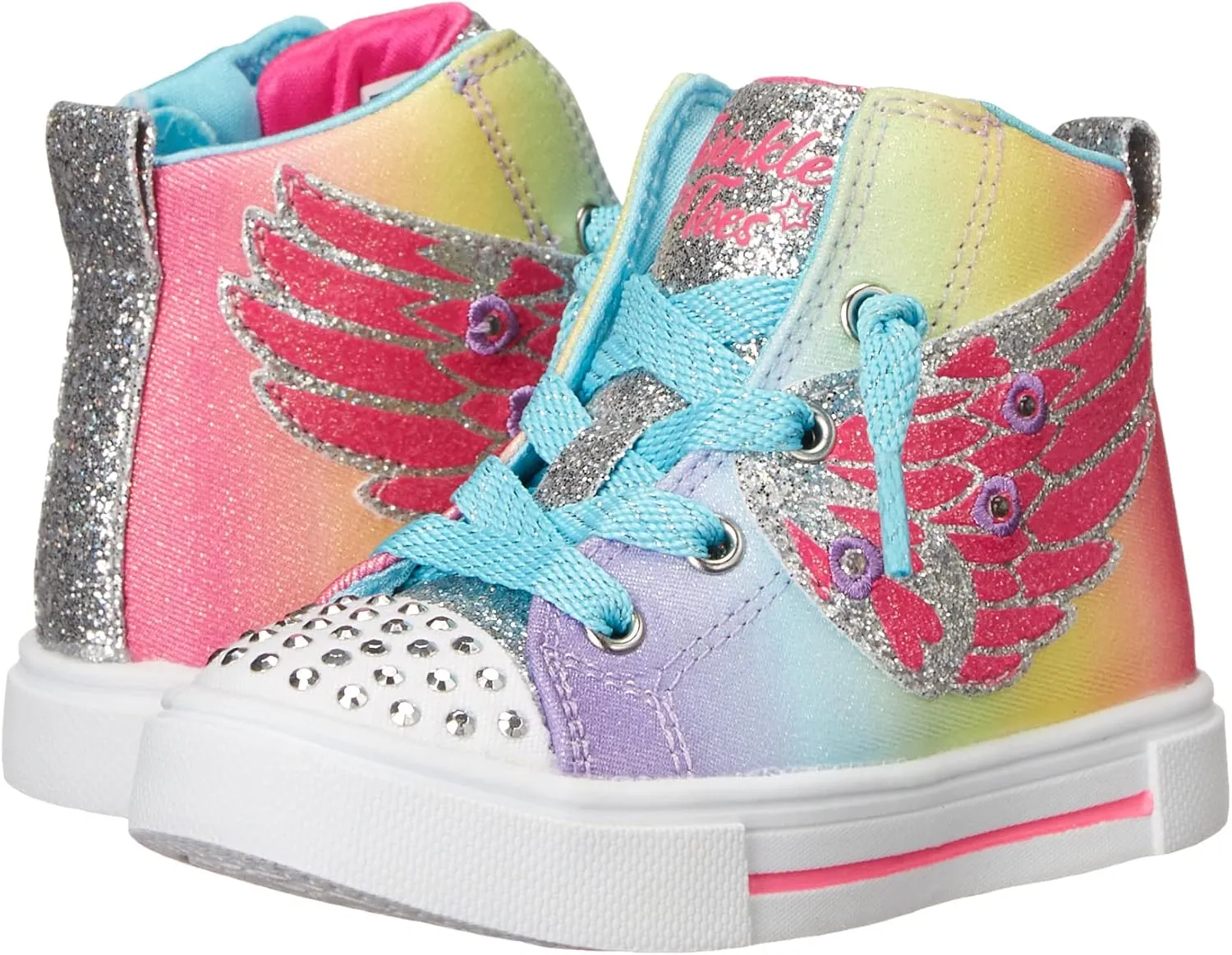 Skechers Unisex-Child Toes Twinkle Sparks-Wing Charm Sneaker