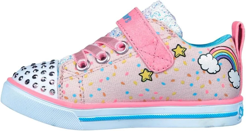 Skechers Unisex-Child Twinkle Toes Sparkle Lite-Unicorn Craze Sneaker