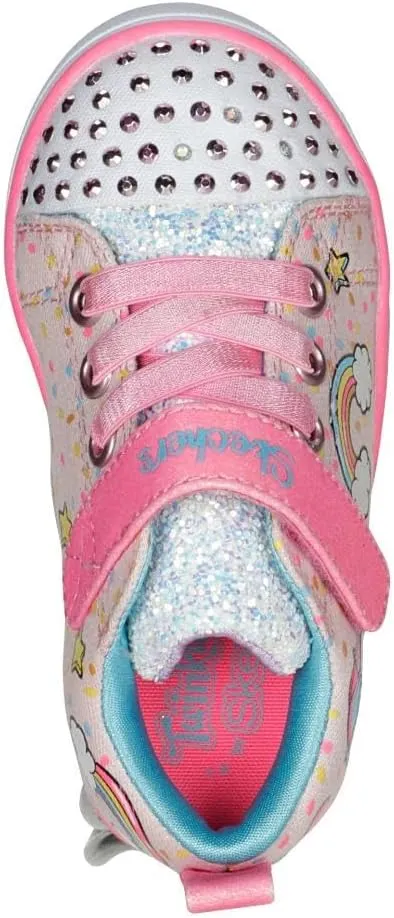 Skechers Unisex-Child Twinkle Toes Sparkle Lite-Unicorn Craze Sneaker