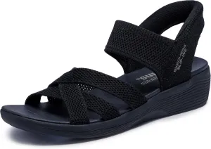 Skechers Women's Arya-Cooling Off Hands Free Slip-ins Wedge Sandal