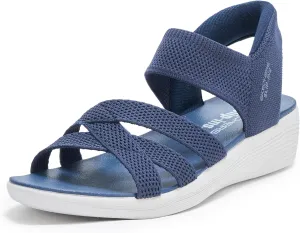 Skechers Women's Arya-Cooling Off Hands Free Slip-ins Wedge Sandal