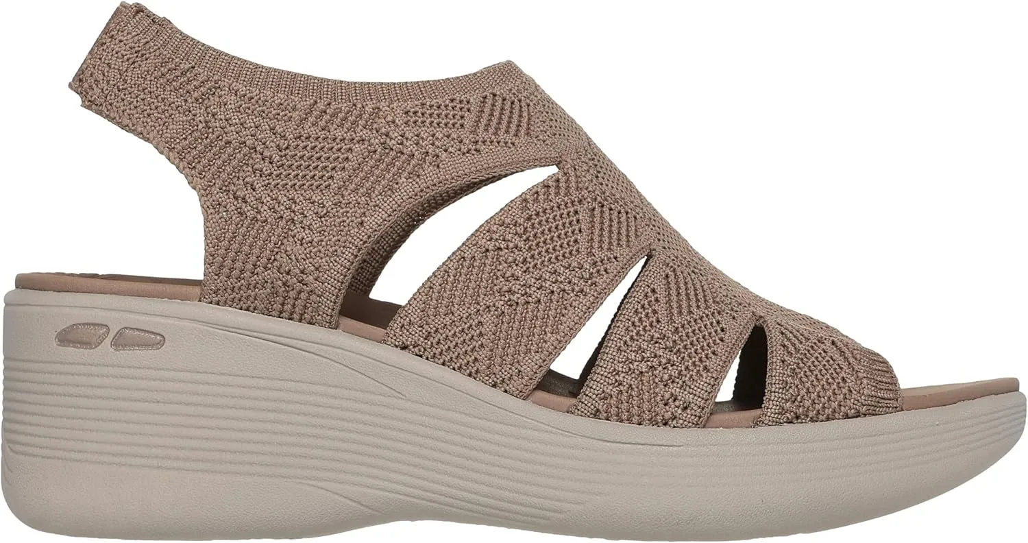 Skechers Women's Pier-lite-Memory Maker Wedge Sandal