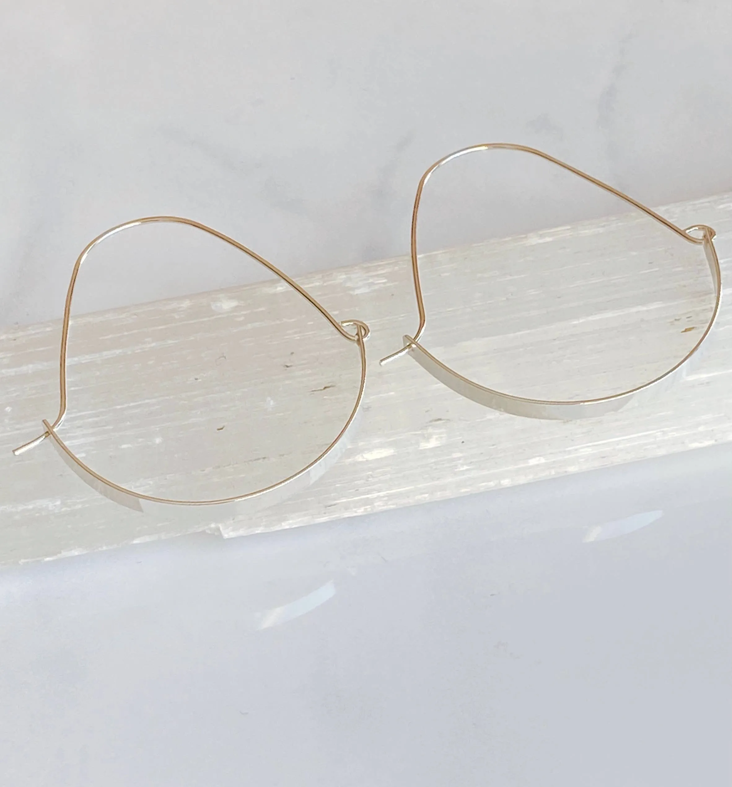 Sleek Swing Hoops | Sterling Silver