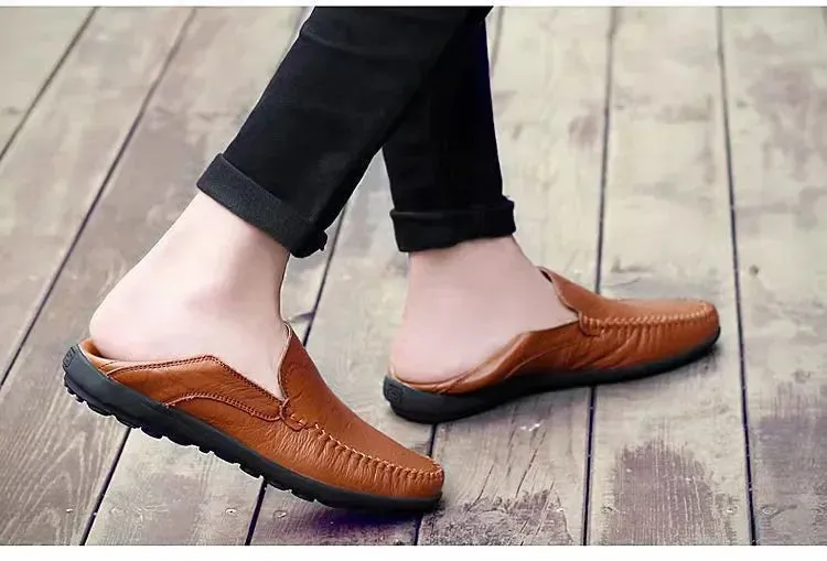 Slip Flats Soft on Men Moccasins Shoes Classic Business Casual Loafers Shoes Breathable Spring Leather Enormous discount Efficient delivery Hombre Leather Shoes