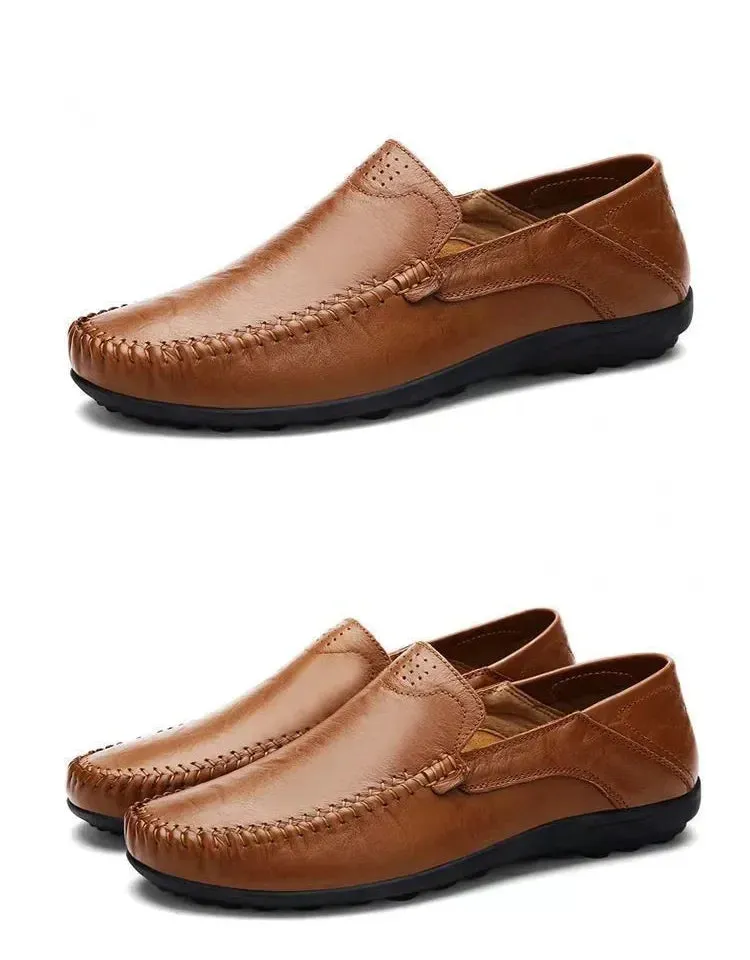 Slip Flats Soft on Men Moccasins Shoes Classic Business Casual Loafers Shoes Breathable Spring Leather Enormous discount Efficient delivery Hombre Leather Shoes