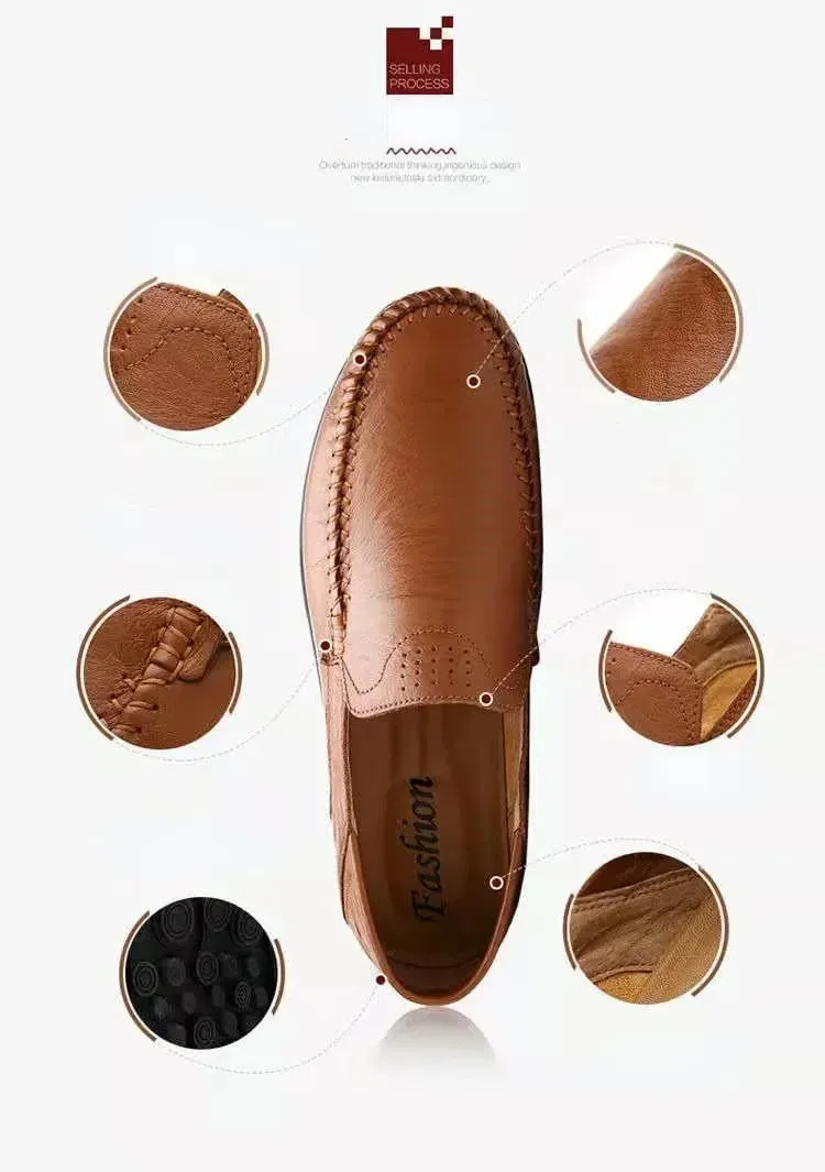 Slip Flats Soft on Men Moccasins Shoes Classic Business Casual Loafers Shoes Breathable Spring Leather Enormous discount Efficient delivery Hombre Leather Shoes