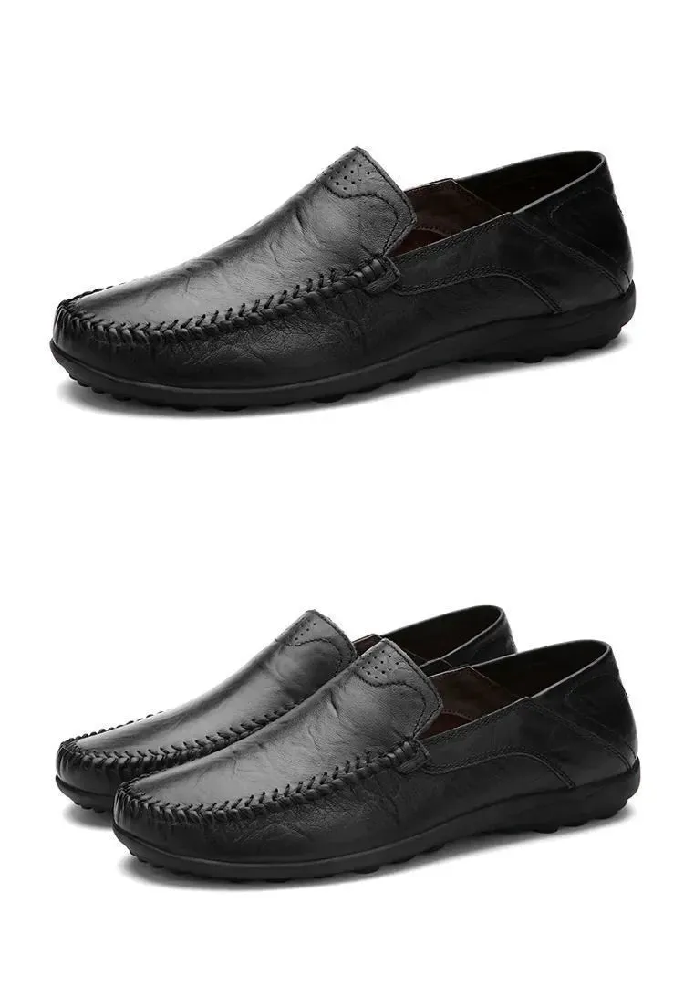 Slip Flats Soft on Men Moccasins Shoes Classic Business Casual Loafers Shoes Breathable Spring Leather Enormous discount Efficient delivery Hombre Leather Shoes