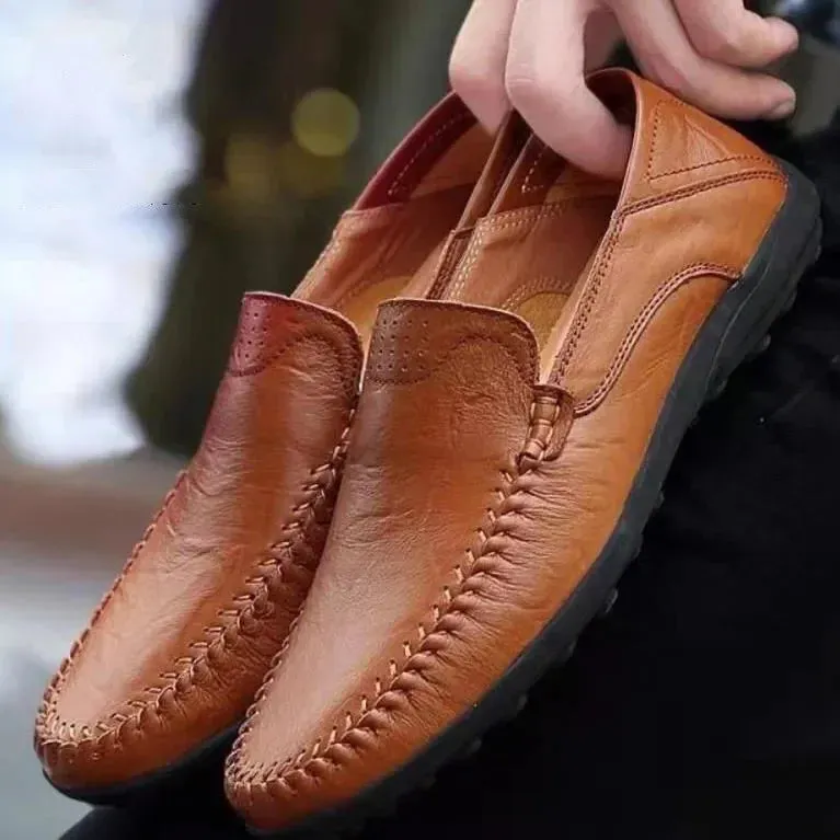 Slip Flats Soft on Men Moccasins Shoes Classic Business Casual Loafers Shoes Breathable Spring Leather Enormous discount Efficient delivery Hombre Leather Shoes