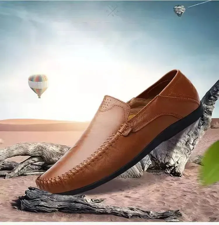 Slip Flats Soft on Men Moccasins Shoes Classic Business Casual Loafers Shoes Breathable Spring Leather Enormous discount Efficient delivery Hombre Leather Shoes
