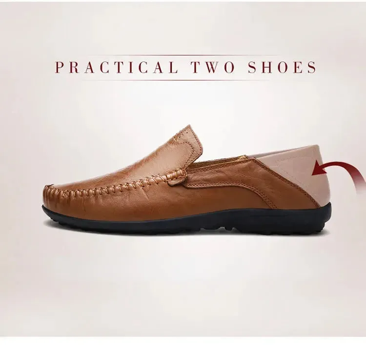 Slip Flats Soft on Men Moccasins Shoes Classic Business Casual Loafers Shoes Breathable Spring Leather Enormous discount Efficient delivery Hombre Leather Shoes
