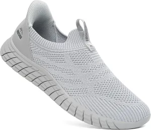 Slip in Mens Hands Free Slip On Sneakers Non Slip Breathable Walking Shoes Athletic Gym Workout Casual Shoes Fashion Loafers