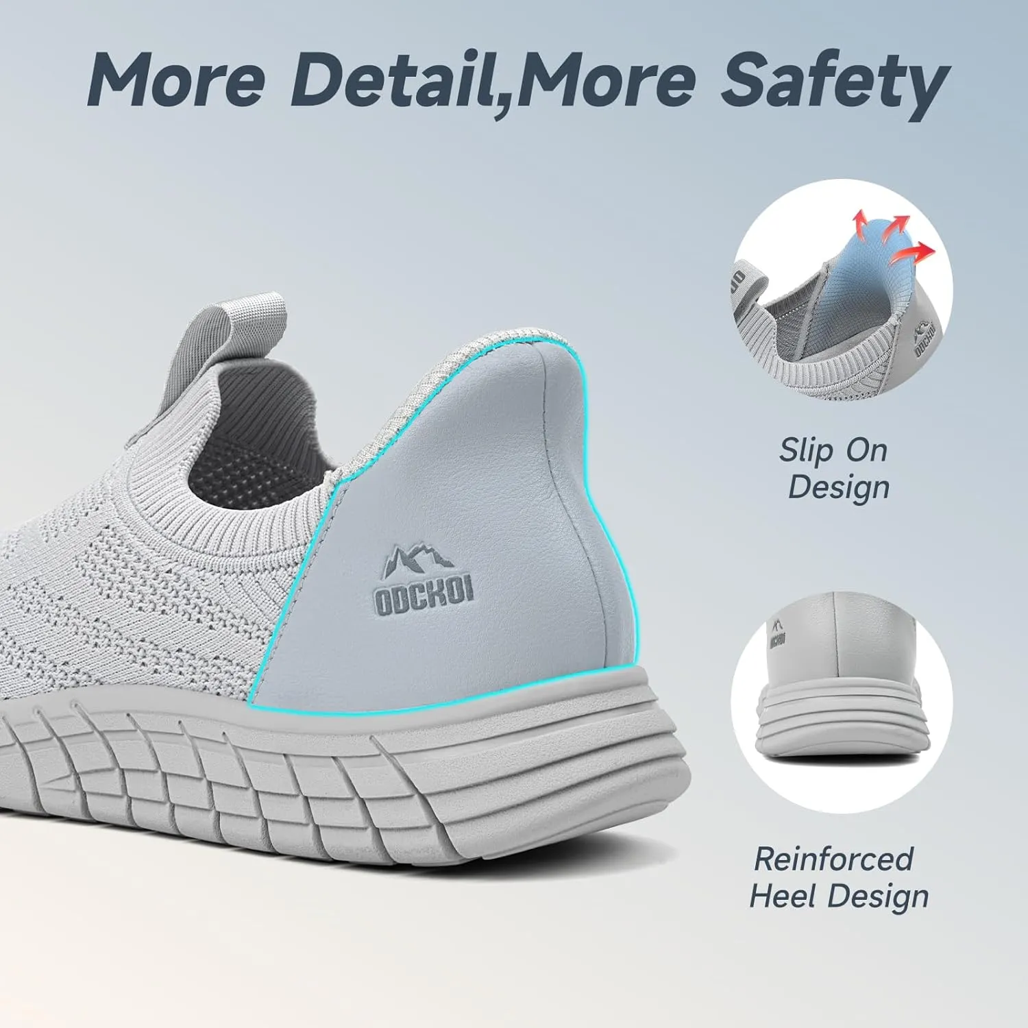 Slip in Mens Hands Free Slip On Sneakers Non Slip Breathable Walking Shoes Athletic Gym Workout Casual Shoes Fashion Loafers