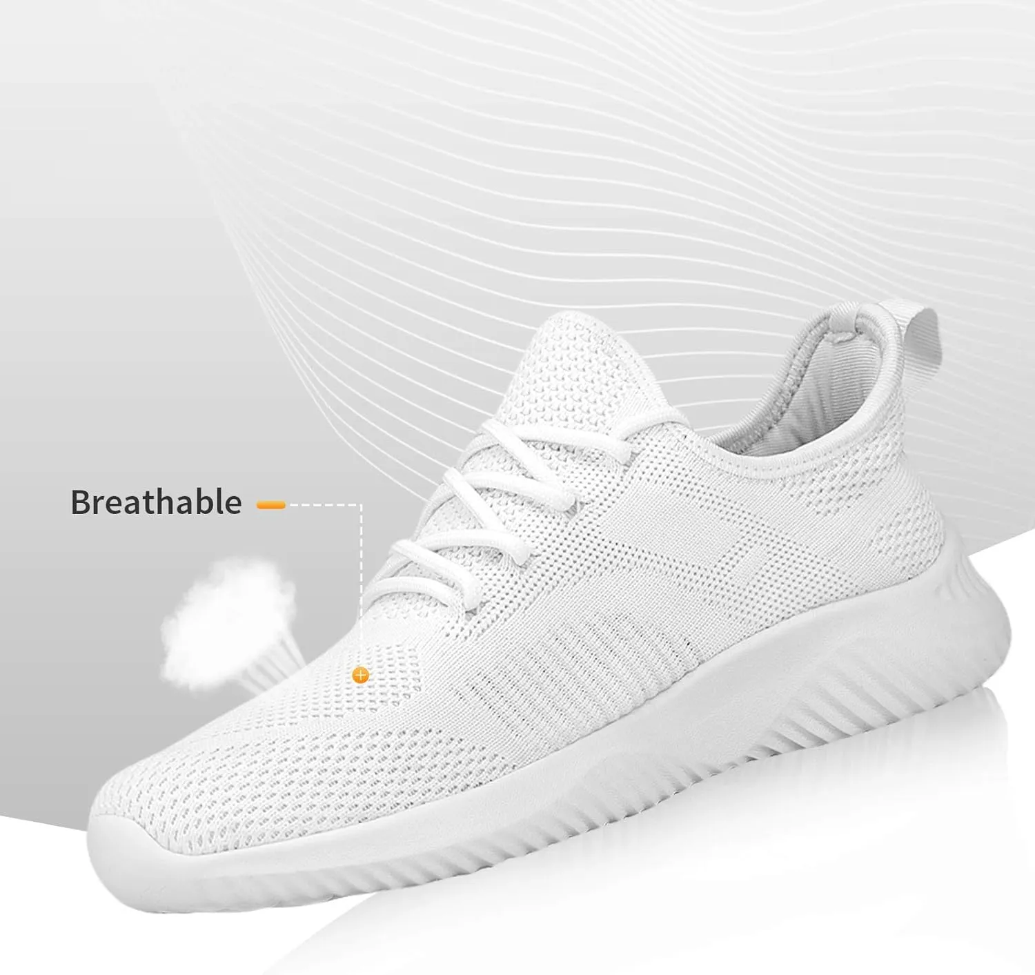 Slip On Sneakers for Women-Fashion Sneakers Walking Shoes Non Slip Lightweight Breathable Mesh Running Shoes Comfortable