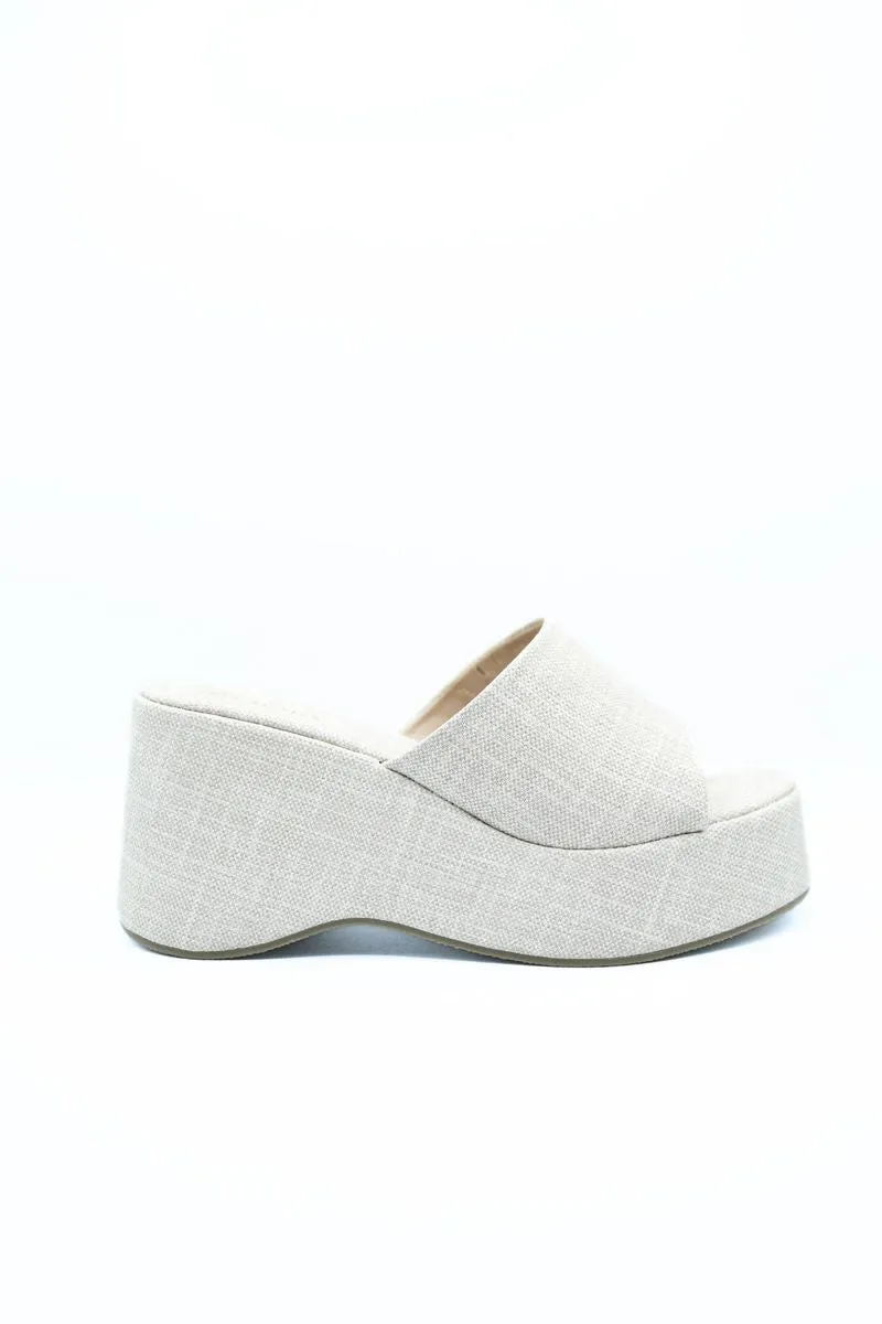 Slip On Wedge Heel Sandal