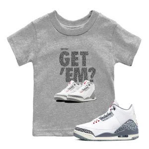 Sneaker Cement Get 3 Kids Wholesale - Did 'Em Tees Air You Jordan Percentage-based sale Grey SNRT