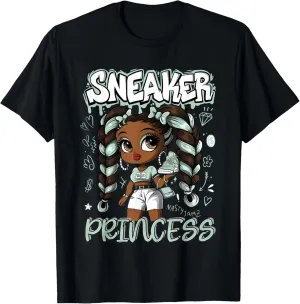 Sneaker Princess Girl Afro Seafoam Abundance 4s Matching T-Shirt