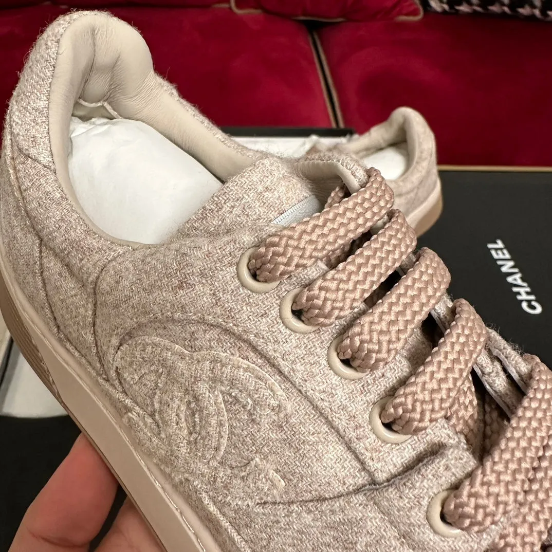 Sneaker Wool Brown High-end design Secure delivery CHANEL Light