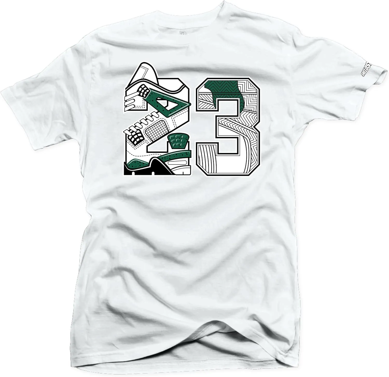 SNELOS Jordan 4 Oxidized Green Tee - Match Sneaker Jersey - Drippy Shirt