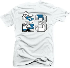 SNELOS Shirt to Match Jordan 4 Military Blue Match Jordan Tee