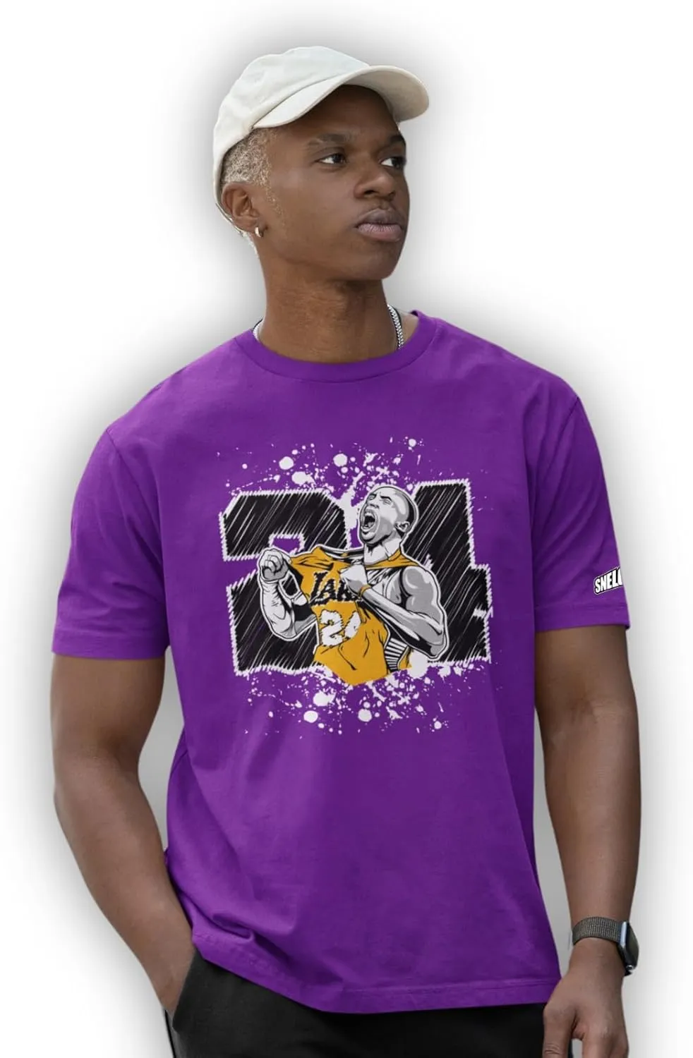 SNELOS Shirt to Match Your Kicks or Pay Homage to LA Basketball Legends #8#24#2 Basketball Sports Fan Merchandise