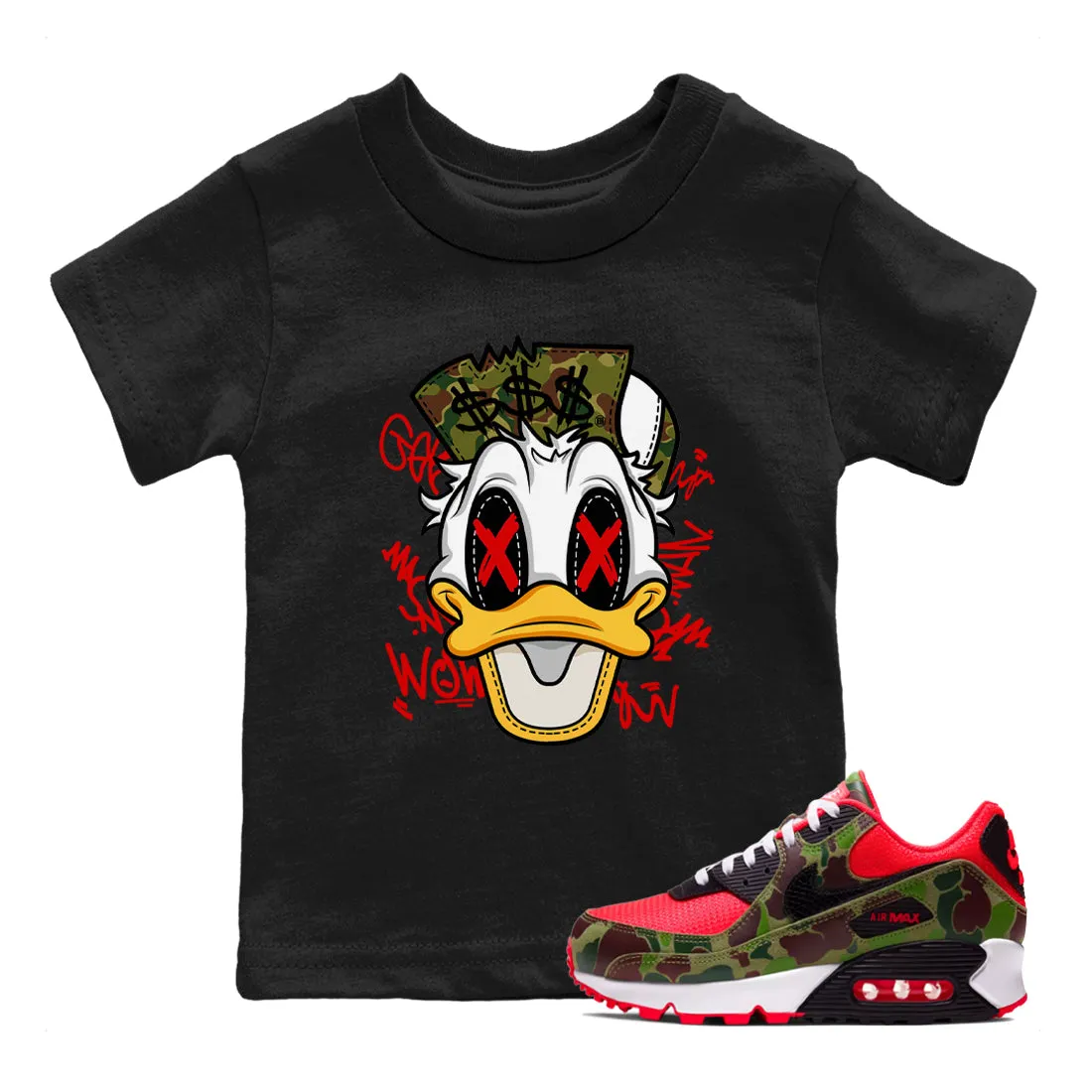 SNRT Max Crazy Duck Tees Full range Air Camo - Duck Sneaker Satisfaction guarantee 90 Kids Reverse