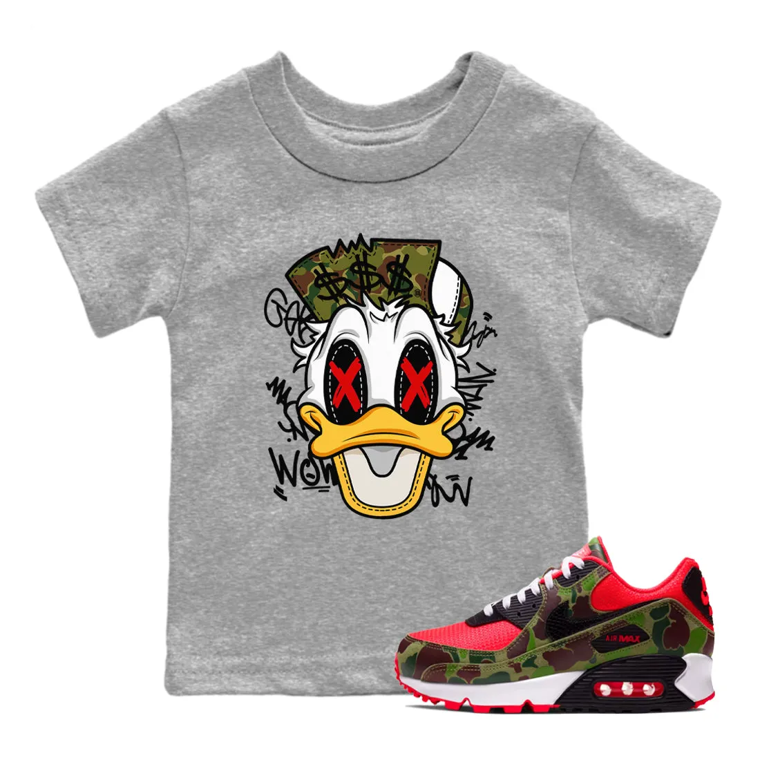 SNRT Max Crazy Duck Tees Full range Air Camo - Duck Sneaker Satisfaction guarantee 90 Kids Reverse