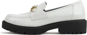 Soda “Bedale” ~ Women Round Toe Low Heel Lug Sole Slip-On Horse Bit Loafer Shoe