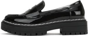 Soda “Eureka” ~ Women Slip On Platform Penny Loafer Lug Sole with Stitched Detail