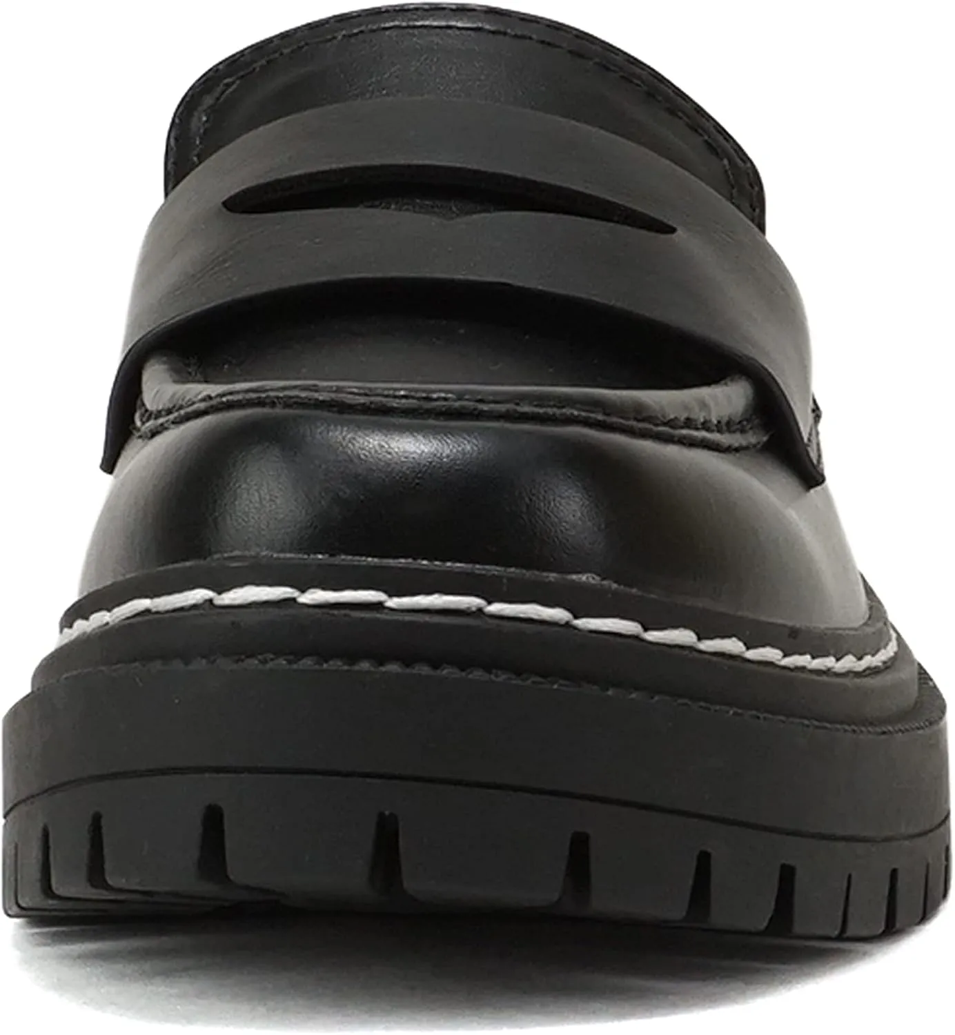 Soda “Eureka” ~ Women Slip On Platform Penny Loafer Lug Sole with Stitched Detail