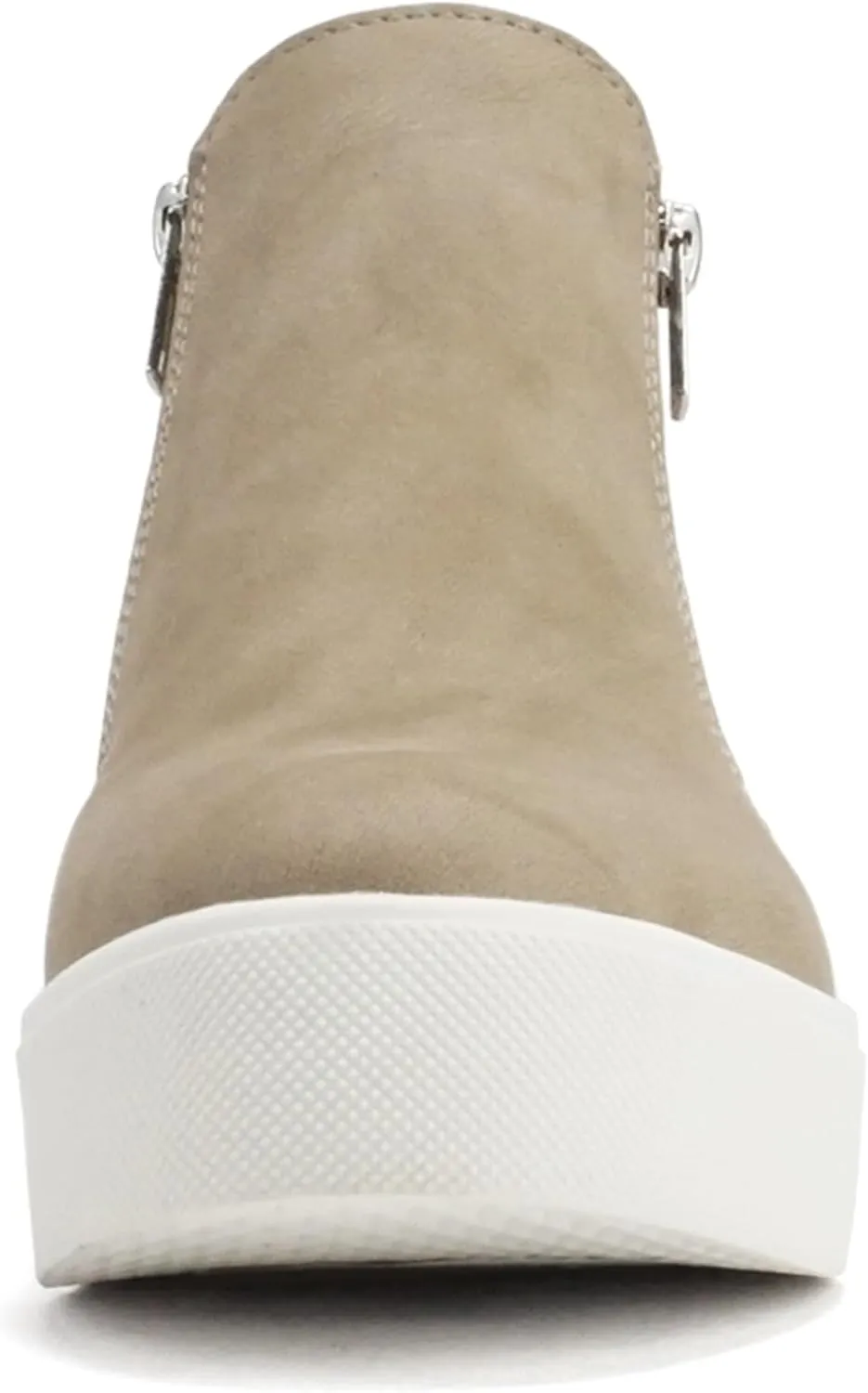 Soda Taylor Hidden Wedge Sole Booties Ankle Heels Sneaker Shoes Side Zipper