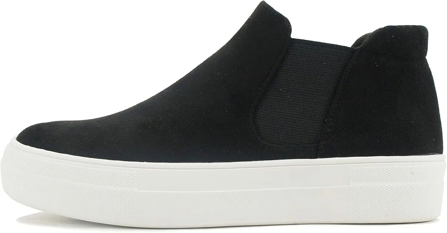 Soda Woods ~ Slip On High Top Twin Gore Double Layer Foam Padded Cushion Sock Fashion Sneakers