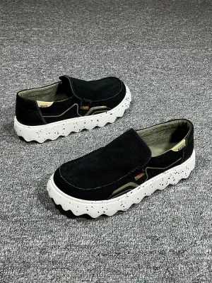 Sole Canvas Autumn Highly functional Thick Leisure Shock-Absorbing Shoes Slip-on Loved by customers Men's