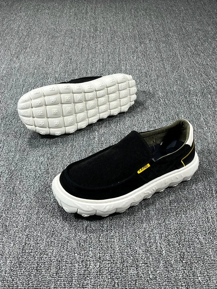 Sole Canvas Autumn Highly functional Thick Leisure Shock-Absorbing Shoes Slip-on Loved by customers Men's
