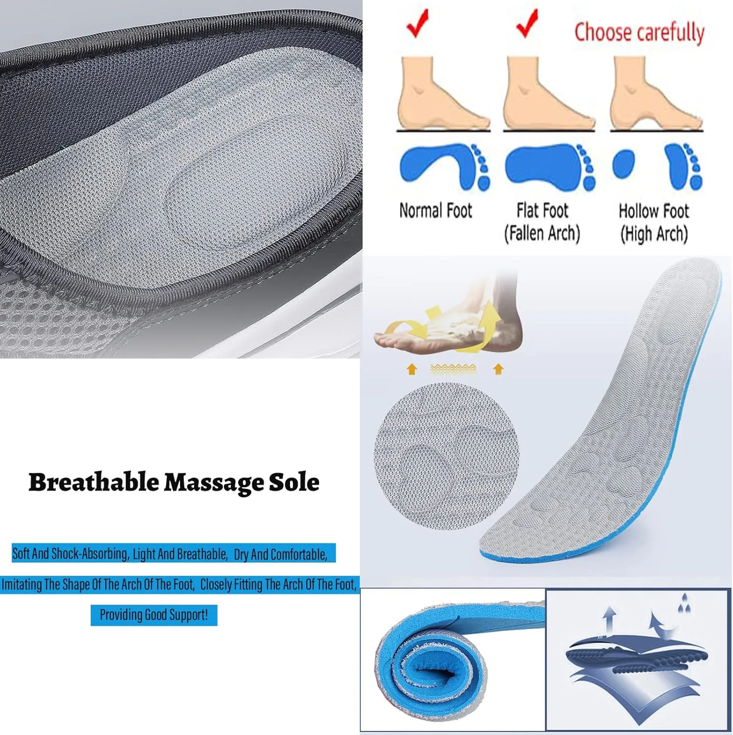 SOLPNOW Unisex Slip On Orthopedic Diabetic Mules,Breathable Arch Support Wedge Platform Slippers,Yoga Sports Hiking Casual Loafer Sandals