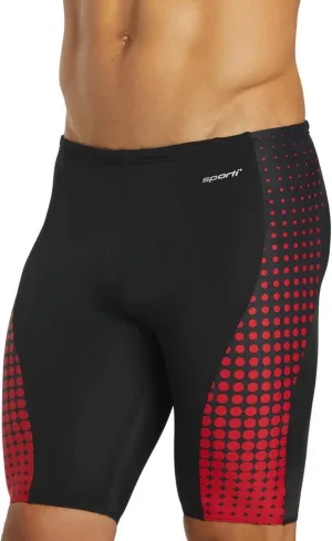 Sporti Men's Athletic Swimwear Jammers, Multi Solid Color - Racing & Training Swimsuit Jammers for Men, Durable Long Lasting