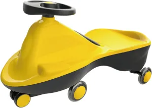 Sports Series LED Wheeled Swing car, Come Fully Assembled! (Citrus Yellow)