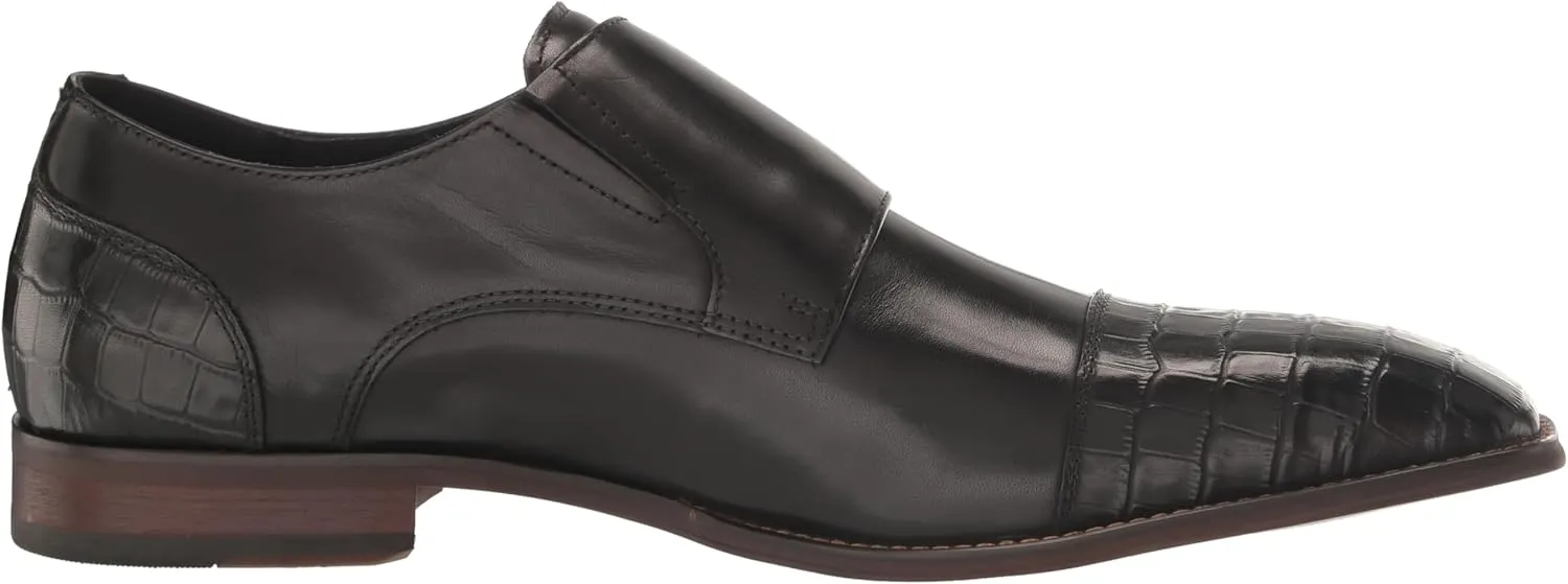 STACY ADAMS Men's Pierson Cap Toe Double Monk Strap Loafer