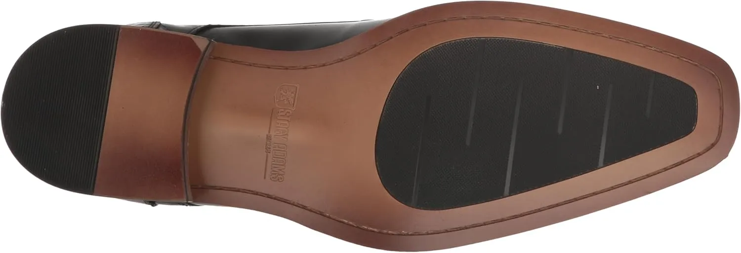 STACY ADAMS Men's Pierson Cap Toe Double Monk Strap Loafer