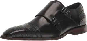 STACY ADAMS Men's Pierson Cap Toe Double Monk Strap Loafer