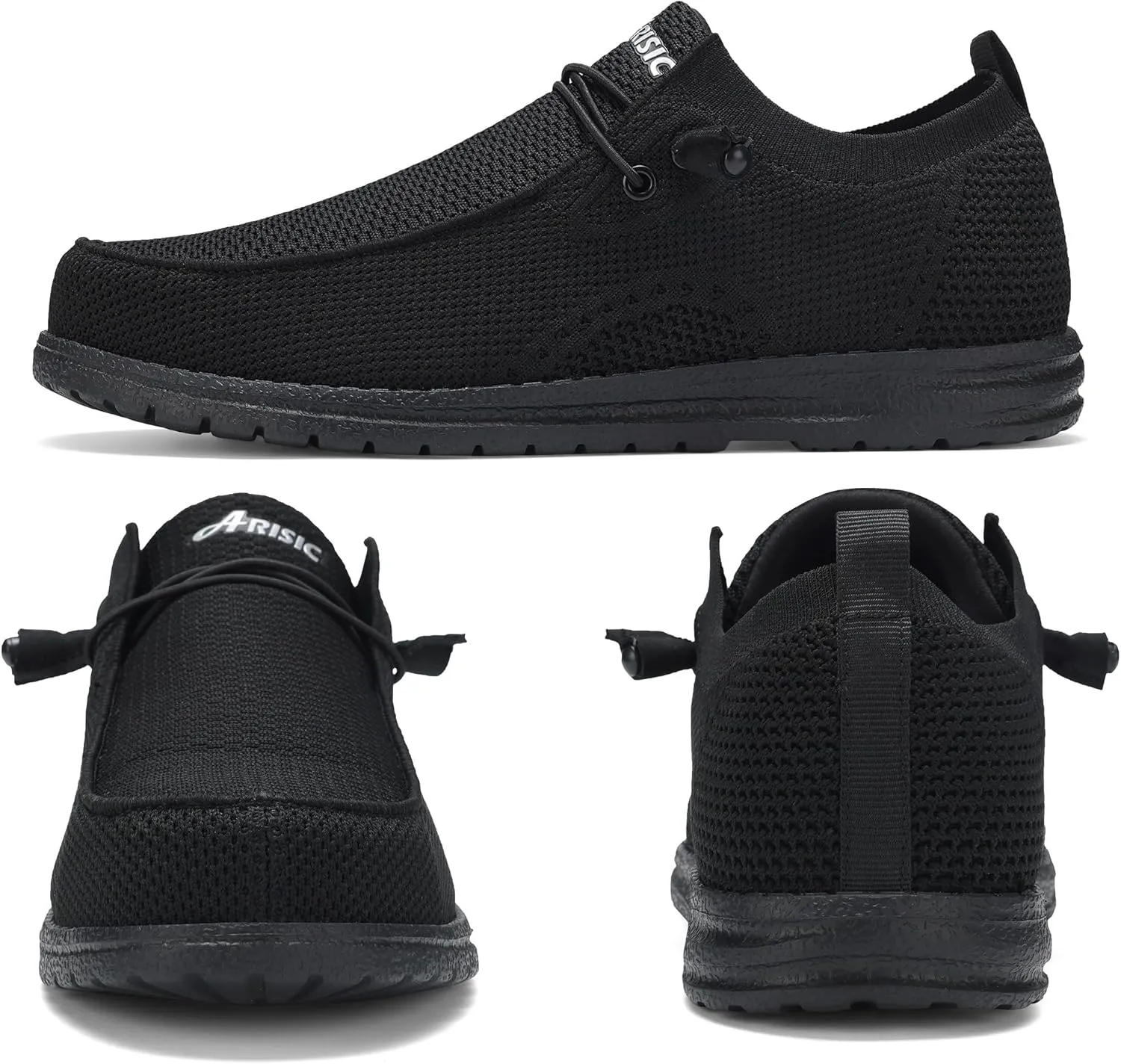 Steel Toe Shoes for Men Slip On Composite Toe Loafers Non Slip Puncture Proof Work Safety Shoes Comfy Lightweight for Construction Warehouse