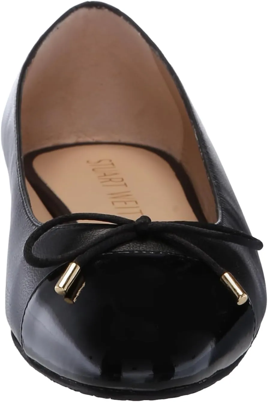 Stuart Weitzman Women's Sleek Bow Flat Ballet