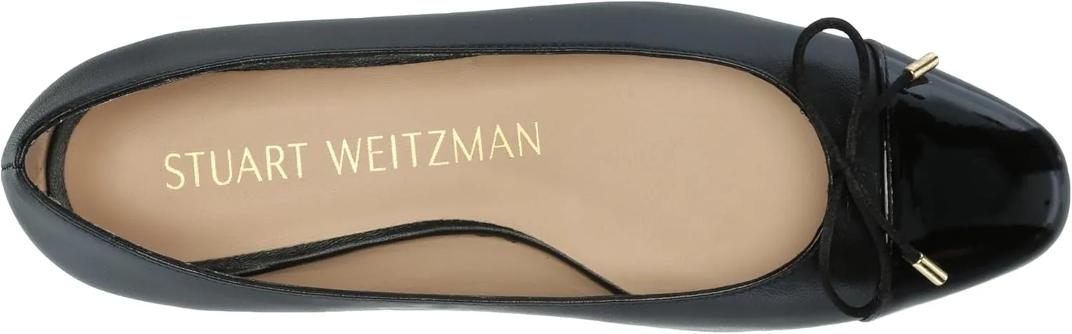 Stuart Weitzman Women's Sleek Bow Flat Ballet