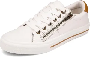 Taos Z Soul Women’s Sneaker - Stylish Platform Sneaker with Removable Footbed, Arch Support, Premium Cushioning, Lace-Up Adjustability, and Easy Access Zipper