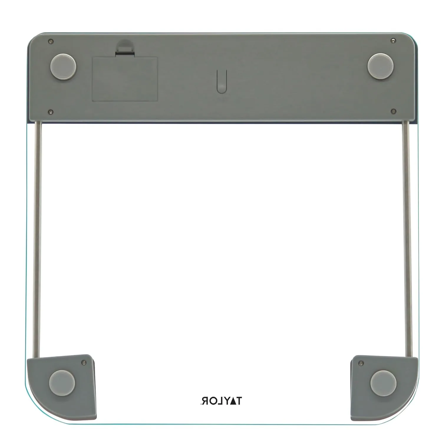 Taylor Digital Glass Bathroom Scale, Vanishing Display for Body Weight, Cyan Blue