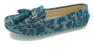 TDA Womens Casual Comfort Slip-on Metal Button Tassel Leather Driving Walking Leisure Weekend Loafers Boat Shoes