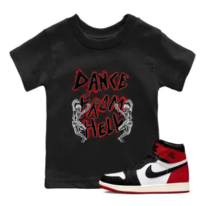 Tees Black SNRT Hell Kids Reimagined 1 Vibrant - Toe Dance Jordan Functional Sneaker Air From