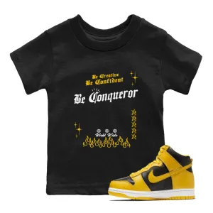 Tees Sneaker Worldwide shipping - Dunk SNRT Kids High Be Conqueror Pollen Certified