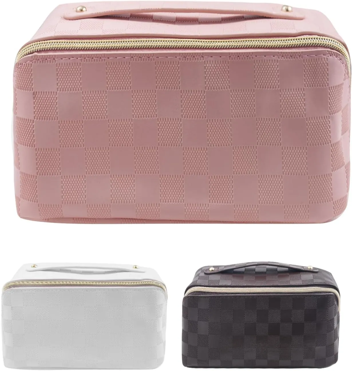 The new parallel makeup bag is very convenient for women to use, using good fabrics. each travel makeup bag can be easily stored. I chose the lay flat makeup bag. (pink)