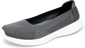 TIOSEBON Women's Comfortable Loafer Flat Foam Mesh Slip-On Walking Shoes