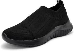 TIOSEBON Women's Walking Sock Shoes Elastic Knit Lightweight Slip on Breathable Yoga Sneakers